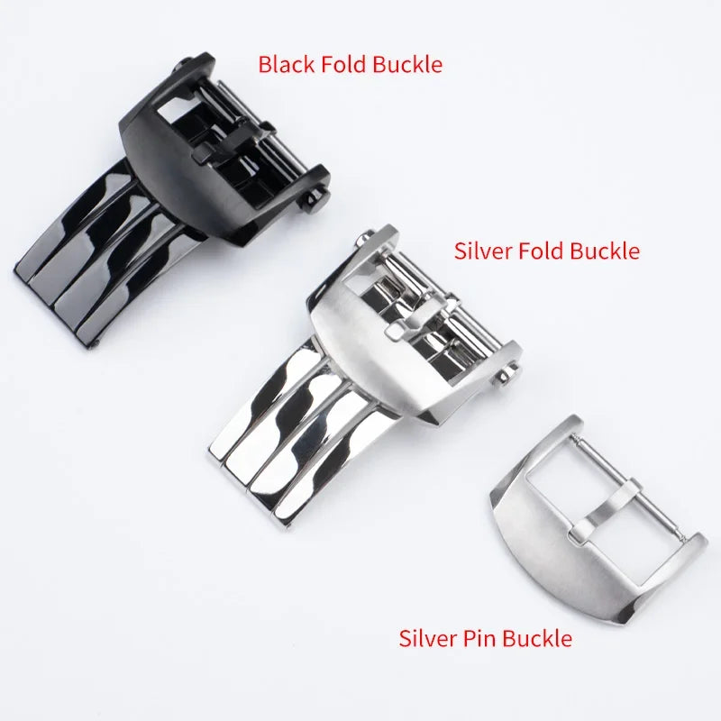 Bracelet en caoutchouc fluoré à motif tissé, 20/22mm, avec boucle de 18mm, pour bracelet de montre Breitling Superocean AVENGER Navitimer