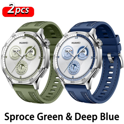 Bracelet en Nylon officiel de 22mm pour montre HUAWEI GT 6 5 4 46mm/montre 4 5 6 Pro/GT 6 5 3 2 Pro, Bracelet en Silicone Composite de 46mm