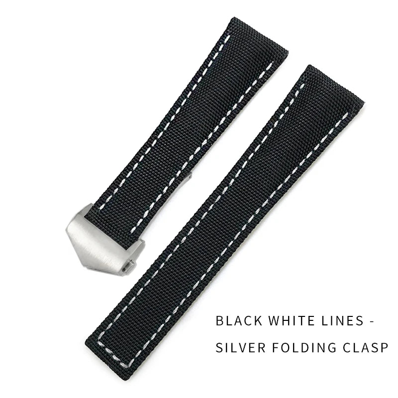 Bracelet de montre en Nylon de haute qualité, 19mm 20mm 21mm 22mm, adapté à TAG Heuer Aquaracer 300 500, bracelet de montre en toile de Nylon, boucle pliante