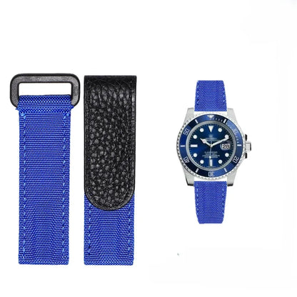 Hochwertiges Nylon-Uhrenarmband für Tudor/Omega/Rolex Daytona Water Ghost, aus Nylon-Canvas, 20 mm