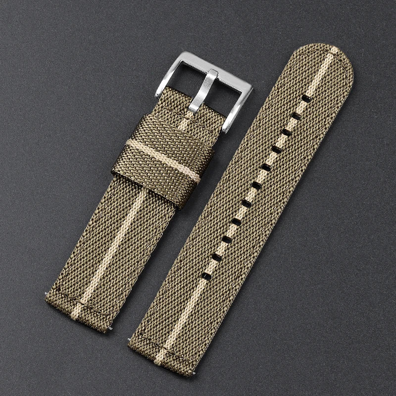 Bracelet de montre Nato 2 Pièces - Compatible connectée - Sangles en Nylon Tissé