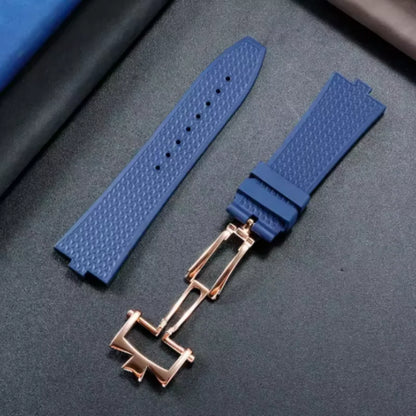 Bracelet de montre en caoutchouc Fluoros FKM à dégagement rapide, pour bracelet Vacheron VC Overseas 4300V 4500V 5500V 7900V, 24x7mm