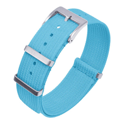 Bracelet en Nylon nervuré à rayures de haute qualité 18mm 20mm 22mm bracelet de montre en tissu tressé bracelets de montre en Nylon  Accessoire pour montre traditionnelle