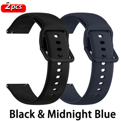 适用于 Amazfit GTS 2/4/3/GTS 2/4 Mini/GTR 4/2/2e 20mm/22mm 及 Amazfit Bip 6/5/3/U Pro 系列的硅胶运动表带