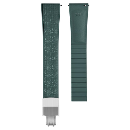 Cinturino per orologio in gomma di alta qualità - Fibbia argento, oro o nero