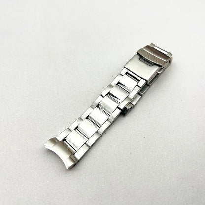 Cinturino per orologio Mod 20mm SPB185 SPB187, adatto per chiusura déployante per cassa Seiko, fibbia pieghevole, interfaccia curva