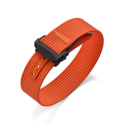 Bracelet de montre en nylon côtelé Omega avec fermoir déployant 18mm 20mm 22mm, bracelet sport en caoutchouc FKM pour Swatch MoonSwatch