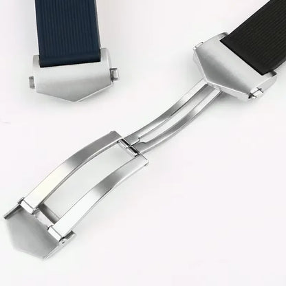 Bracelet de montre silicone pour TAG Heuer 22mm – Aquaracer 300/500 - Boucle déployante