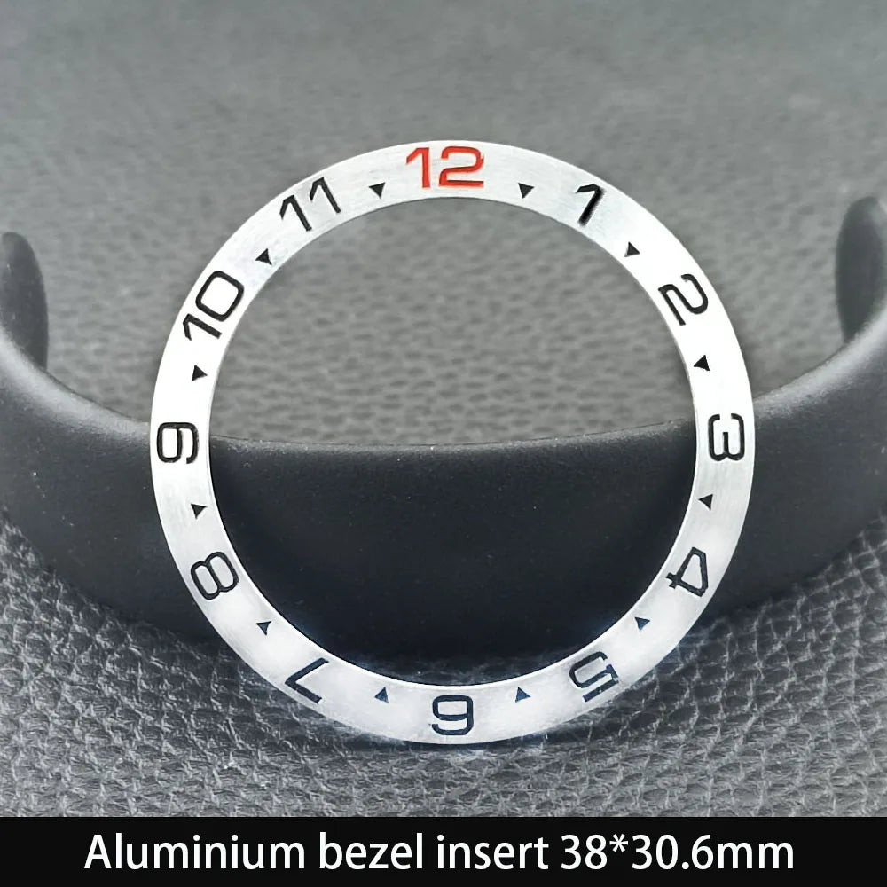 38mm x 30.6mm Sloped Ceramic Bezel GMT and Diving Watch Insert for 40mm Men's Watch Replacement Watch Bezel Inserts