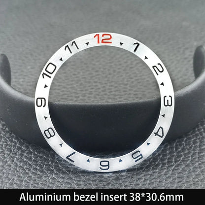 38mm x 30.6mm Sloped Ceramic Bezel GMT and Diving Watch Insert for 40mm Men's Watch Replacement Watch Bezel Inserts