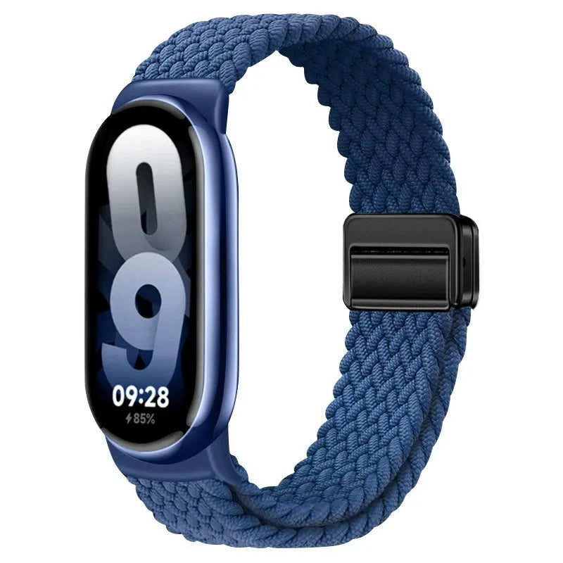 Bracelet magnétique pour Xiaomi Mi Band 10 9 8 Accessoires Bracelet en boucle tressée respirant Pulseira Correas Xiaomi Smart band 10 9 8