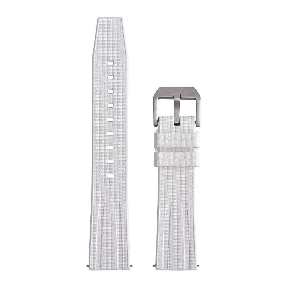 New Design Busluo Fkm Rubber Strap 20mm 22mm Fluoro Rubber Watch Band for Traditional Diving Watch Accessories