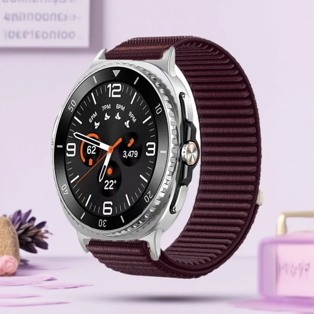 Bracelet de montre tressé élastique en Nylon, pour Samsung Galaxy Watch8 Band 40mm 44mm/Galaxy Watch 8Classic 46mm/Ultra 2025