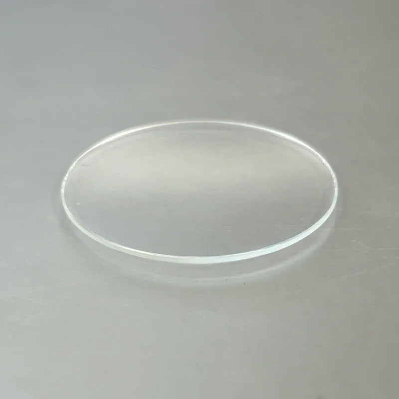 Vetro rotondo in cristallo a doppio cupola, bordo da 1,2 mm di spessore, da 28 mm a 37,5 mm, per orologiai T2580