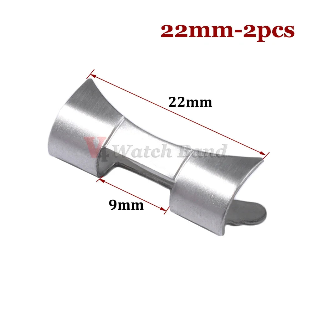 Gebogener Endadapter 12/14/16/18/19/20/22/24 mm für Edelstahl-Uhrenarmbandanschluss Rolex für Seiko-Uhrenarmbandzubehör
