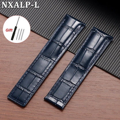 20mm 22mm 24mm Genuine Cowhide Leather Watch Strap for Tag Heuer Carrera Monaco F1, Men's Watch Strap, Folding Buckle