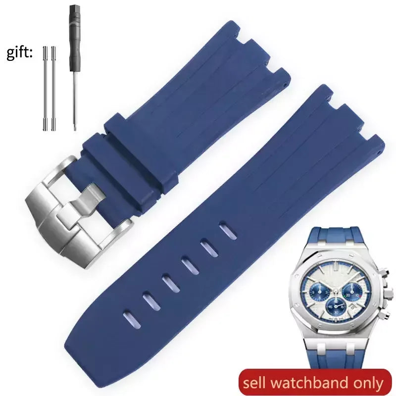 Pour AP Audemars et Piguet 15703 Royal Oak Offshore série étanche en caoutchouc Silicone bracelet de montre 28mm accessoires de montre hommes