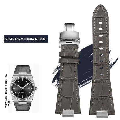 Pour Tissot 1853 Super Player PRX série T137.410/T137.407 bracelet de montre en cuir véritable T137 bracelet de montre en cuir surélevé pour hommes 12mm