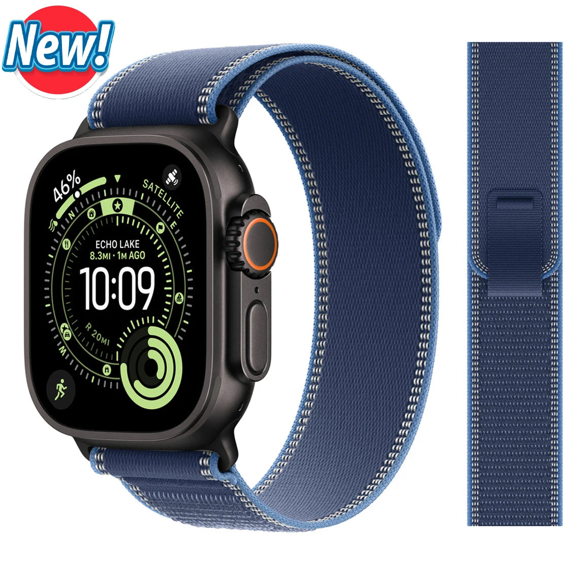 适用于 Apple Watch Ultra 3 2 的 Trail 回环式表带，49mm 46mm 44mm 45mm 40mm 41mm 42mm，兼容 iWatch 系列 11 10 SE 9 8 7 的表带 Correa