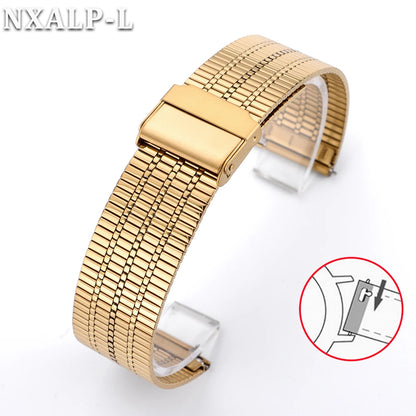 Thin and breathable stainless steel watch bands, 20mm 22mm, for women and men, metal, quick-release, for Huawei watches