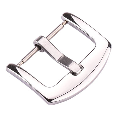 Großhandel mit 19 Modellen von Edelstahl-Uhrenschnallen, 12, 14, 16, 18, 20, 22, 23, 24, 26, 28 mm, silberfarbene Metall-Uhrenarmbandschließen, Uhrenarmbandzubehör