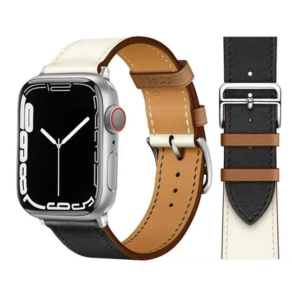 Bracelet de montre en cuir pour bracelets de montre Apple 46mm 44mm 41mm 45mm 38-42mm 40mm 49mm bracelet iWatch série 10-Ultra 9-8-7-SE-6-5-4-3