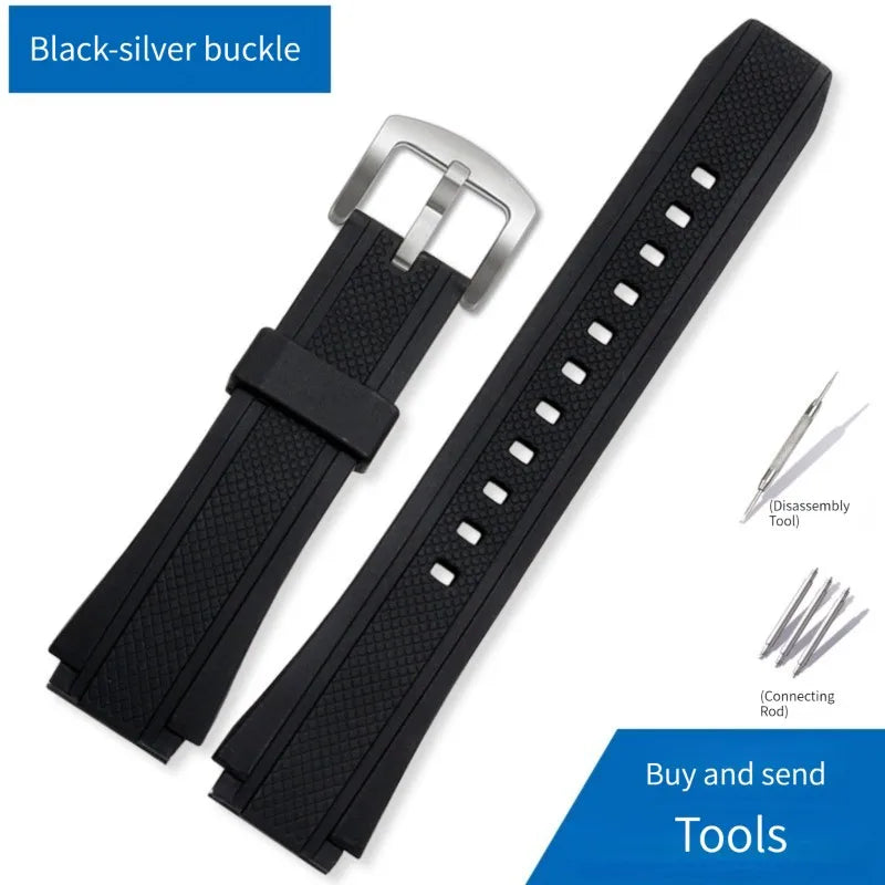 Bracelet de montre en caoutchouc de Silicone EF-552 pour CASIO Edifice EF552 EF-552D EF-552PB-1A2 Bracelet de montre Bracelet étanche Bracelet en résine pour hommes
