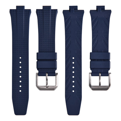 Nuovo cinturino in gomma fluorurata da 9 mm per Citizen NJ0150 NJ0151 ME Series FKM con estremità convessa a sgancio rapido