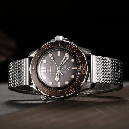 Bracelet de montre de luxe SION L en acier inoxydable brossé, bracelet en maille milanaise, accessoires de montre pour Rolex IWC OMEGA