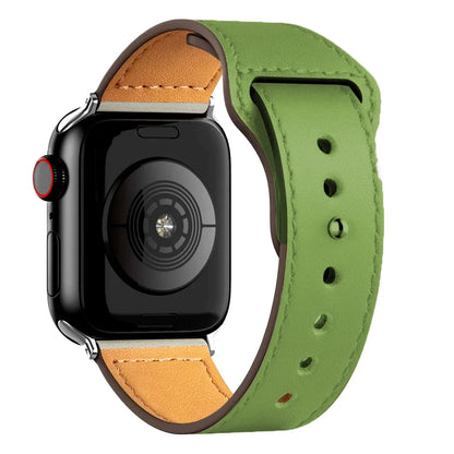 Cinturino in pelle per Apple Watch, Ultra 3, 49mm, 46mm/42mm, 41mm/45mm, 44mm, 40mm, iWatch serie 11 10 9 8 7 4 5 6 se