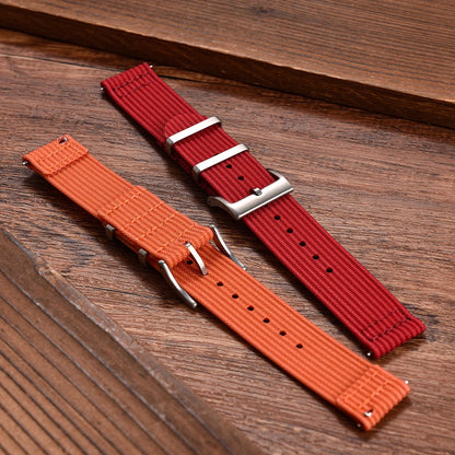 Deux pièces nouveau bracelet de montre en Nylon nervuré à dégagement rapide 18mm 20mm 22mm bracelet de montre Bracelets accessoires pour Bracelets militaires