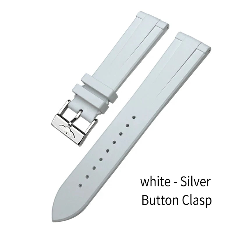Bracelet de montre en caoutchouc fluoré FKM à dégagement rapide, 21mm 22mm, pour Breitling Navitimer Avenger Superocean, bracelet de montre souple coloré
