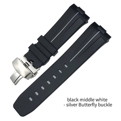 Rubber watch strap for SEIKO 5 Longines Hydroconquest mol Omega Planet Ocean, silicone watch strap, 21mm, 22mm, 23mm, 24mm, new