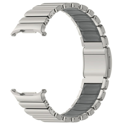 Luxury Titanium Magnetic Bracelet for Samsung Galaxy Watch Ultra 47mm, Silicone Strap for Galaxy Watch 8 40 44 Classic 46