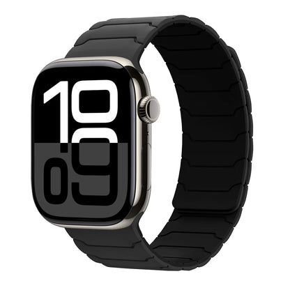 Magnetisches Armband für Apple Watch, 46 mm 44 mm 45 mm 40 mm 42 mm 41 mm, aus Silikon, Correa, Armband für IWatch Serie 11 10 SE 9 8 7 6 5 4 3