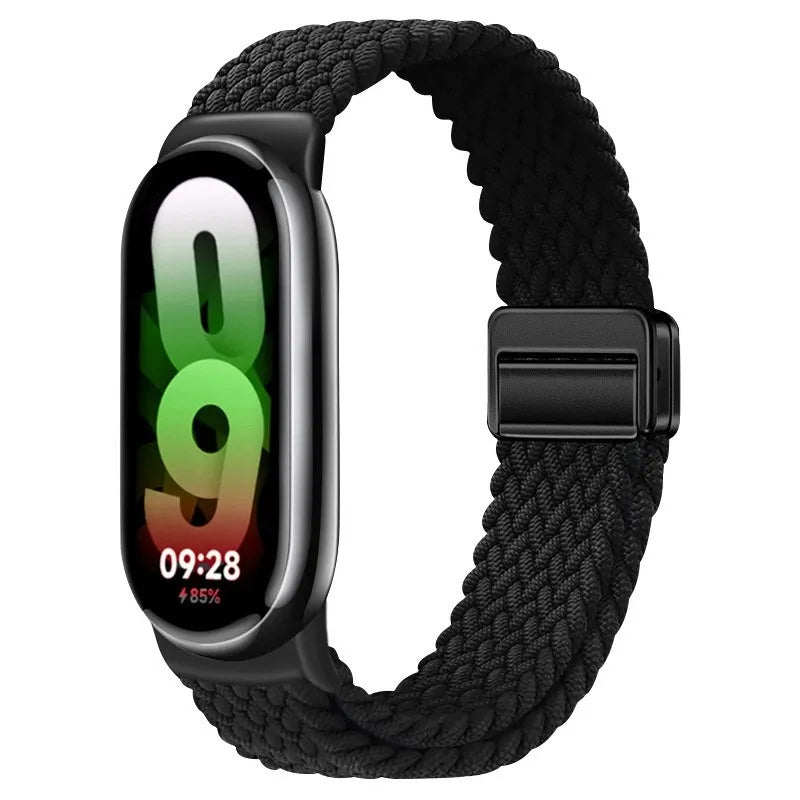 Bracelet magnétique pour Xiaomi Mi Band 10 9 8 Accessoires Bracelet en boucle tressée respirant Pulseira Correas Xiaomi Smart band 10 9 8