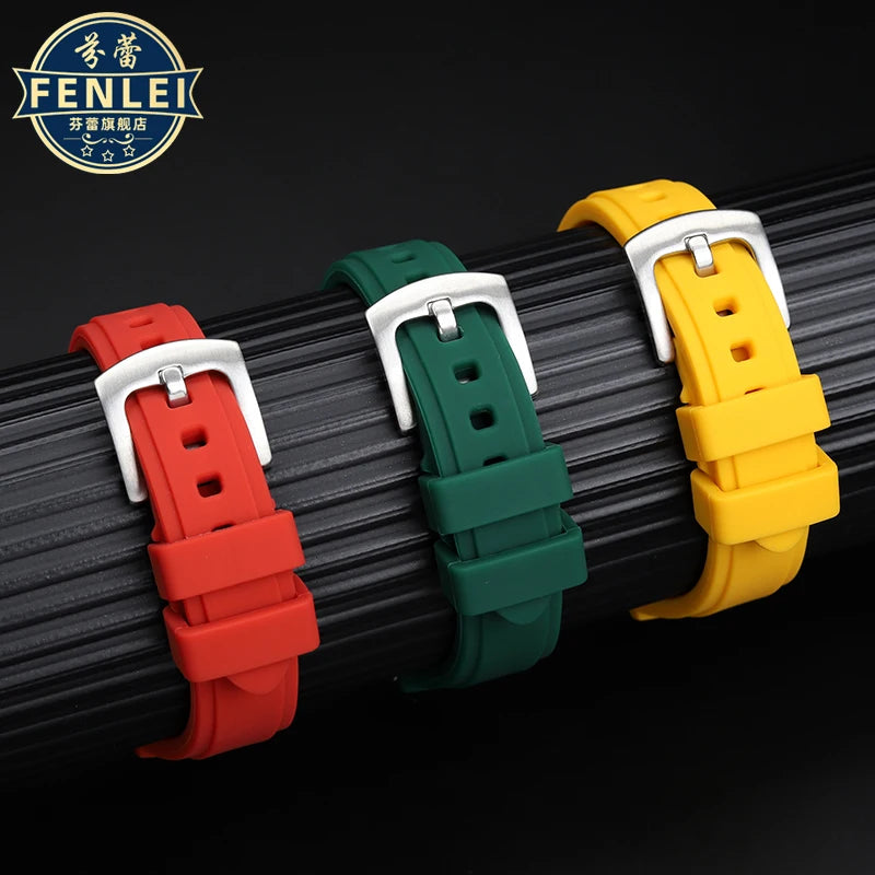 CITIZEN NJ0150/NJ0151 - Men's Rubber Watch Strap, Closer Color Series, Water Resistant Central Watch Band, Modified Waterproof Silicone Strap, 22