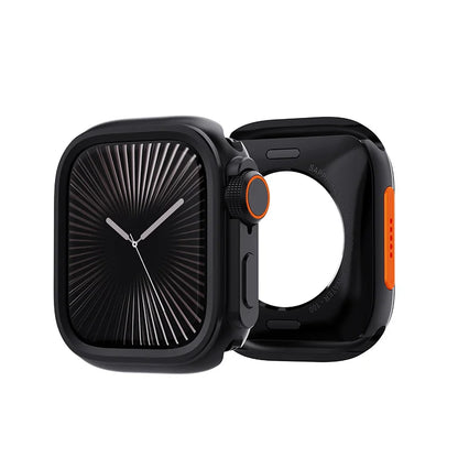 PZOZ pour iWatch Ultra 2 3 coque métallique PC couverture arrière pour Apple boîtier de montre série 11 10 9 8 7 se 6 45mm 44mm changement à Ultra 49mm
