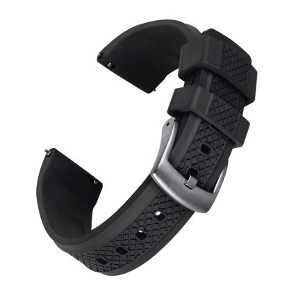 Bracelets de montre FKM de qualité supérieure, 20mm 22mm, à dégagement rapide, en caoutchouc fluoré, nouveau Design, unisexe, ceintures de plongée étanches