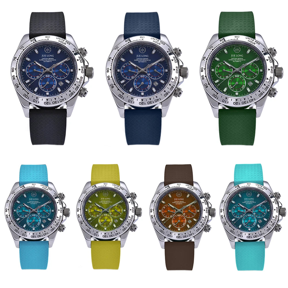 New Design CTS Fluoro-Rubber Watch Strap 18mm 19mm 20mm 22mm Watch Straps with Quick-Release Butterfly Buckle FKM Strap for Cutting to Size