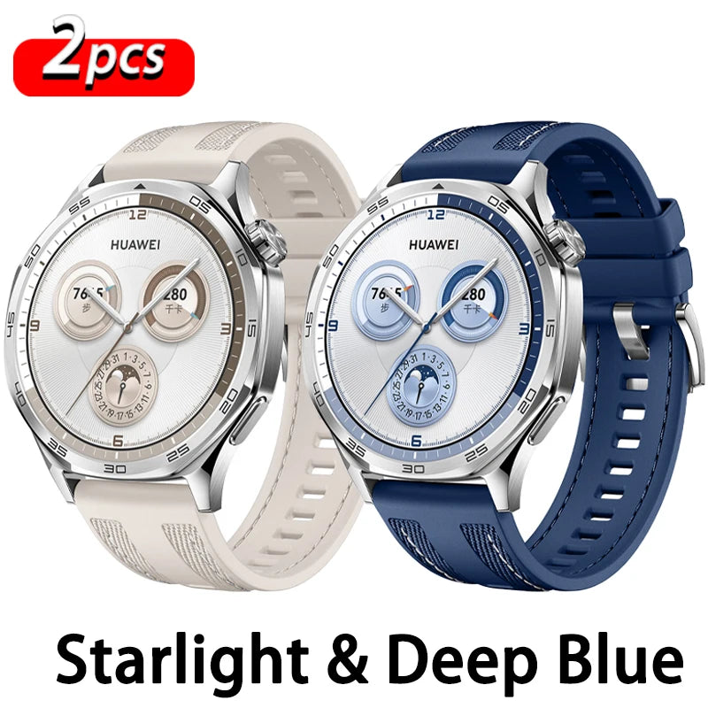 Bracelet en Nylon officiel de 22mm pour montre HUAWEI GT 6 5 4 46mm/montre 4 5 6 Pro/GT 6 5 3 2 Pro, Bracelet en Silicone Composite de 46mm