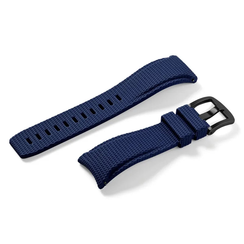 Bracelet de montre en caoutchouc fluoré 20 mm 21 mm 22 mm, extrémités courbées, attache rapide, universel pour homme, bracelet de montre FKM pour Omega, Rolex, Seiko