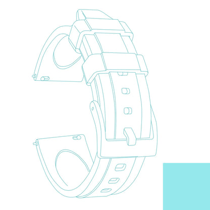 Cinturino per orologio in gomma premium - Sgancio rapido / Fibbia ad ardiglione - Universale