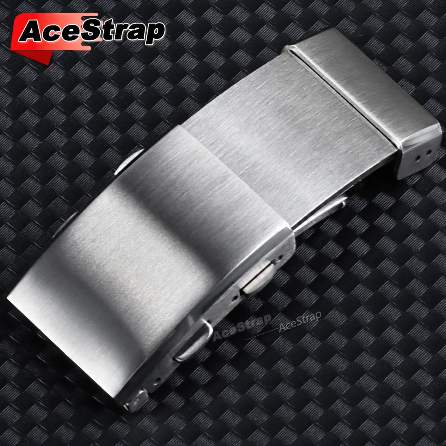 Boucle de montre en acier inoxydable 316L, 22mm 20mm 18mm 14mm 16mm, bouton de montre évolutif, Double sangle pliante, fermoir, accessoires de luxe