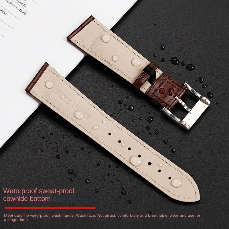 Men's personalized leather watch strap, watch band, custom accessory, Hamilton VENTURA Series, H24515551, H24515591, 21mm