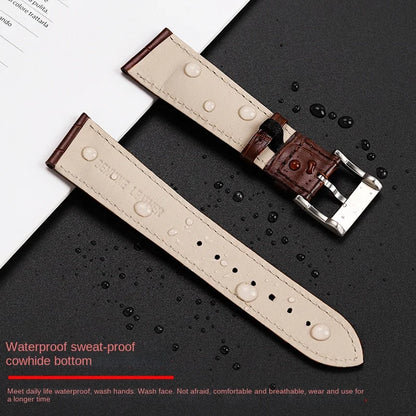 Men's personalized leather watch strap, watch band, custom accessory, Hamilton VENTURA Series, H24515551, H24515591, 21mm