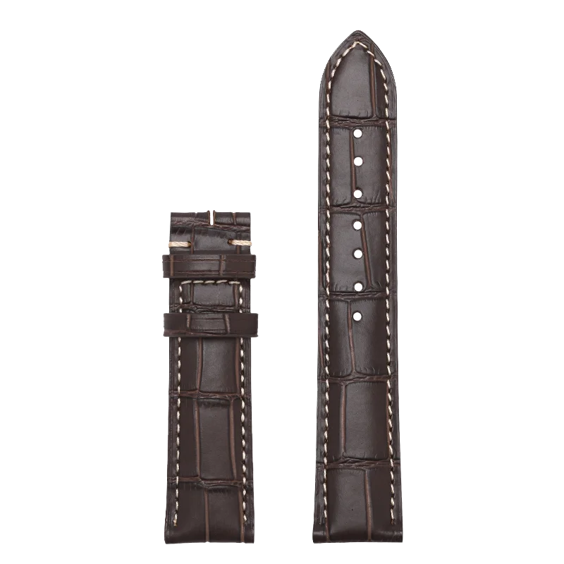 Cinturino per orologio in vera pelle per Longines, accessori, cinturini per orologi, chiusura a farfalla, cinturino da polso 18 19 20 21 22 mm