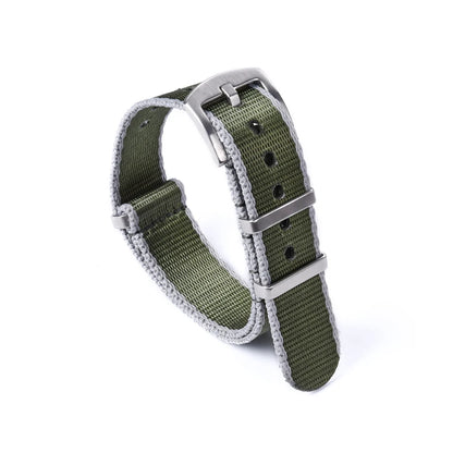 Premium Quality Nylon Fabric Seat Belts, 20mm 22mm, Army Sport Watch Straps, Durable Bracelets for Traditional Watches