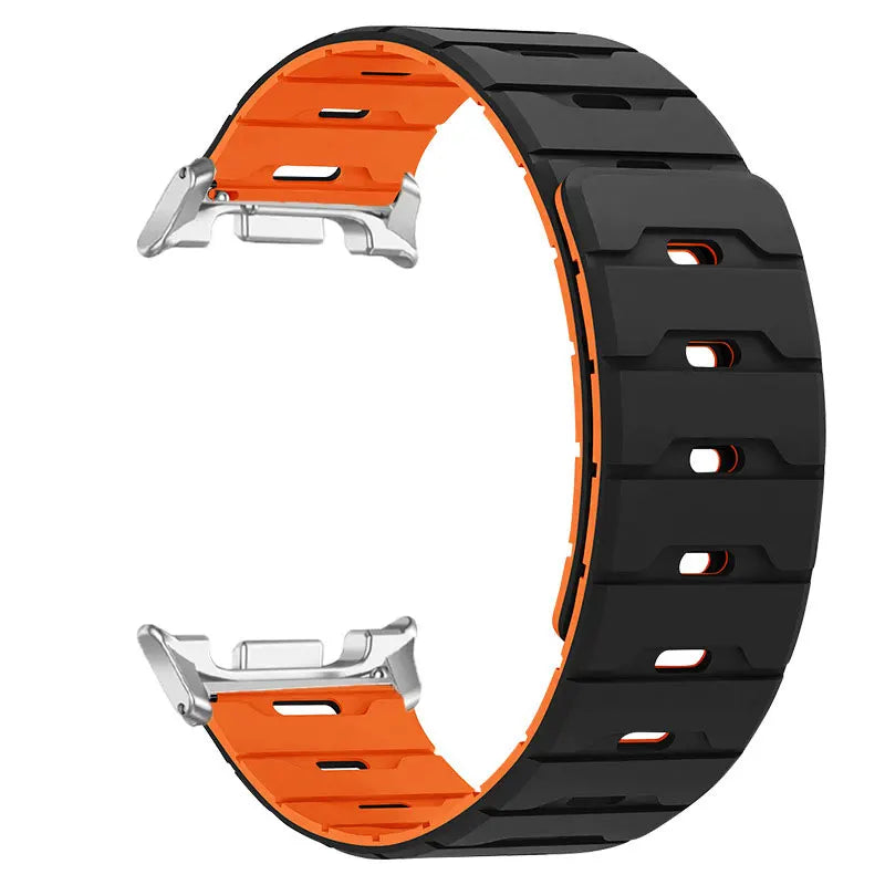 Bracelet magnétique bicolore pour Galaxy Watch 9/8 40/44mm 8Classic 46mm, bracelet sport pour Galaxy Watch Ultra 2 47mm