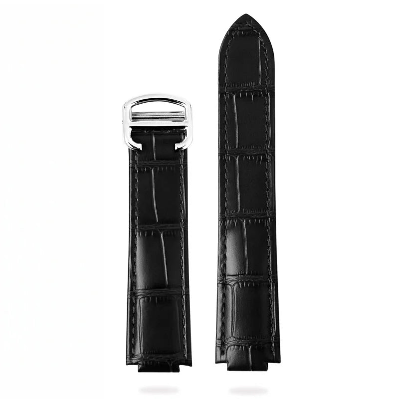 カルティエ バロンブルー用 本革時計ベルト、牛革ストラップ、20mm 18mm 16mm、時計用バンド